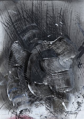 Yasuo Sumi (Giappone 1925 2015) Senza titolo 2010, Tecnica mista su...