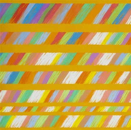 Piero Dorazio (Roma 1927 2005) Sol leone 1999, Olio su tela cm. 40x40., Sul...