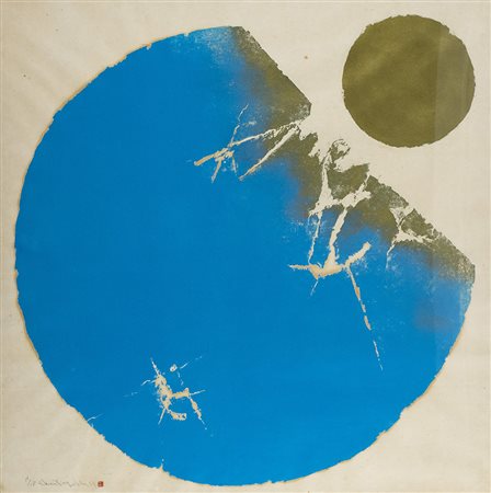 Chen Ting-Shih (Cina 1913 2002) The Rhythm of the sea n° 3 1969, Serigrafia...