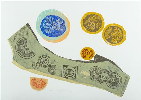 Seund Ja Rhee (Sud Corea 1918 2009) Les boxbs effrangés du bonheur 1969,...