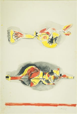 Graham Sutherland (Londra 1903 Mentone 1980) Senza titolo , Litografia su...