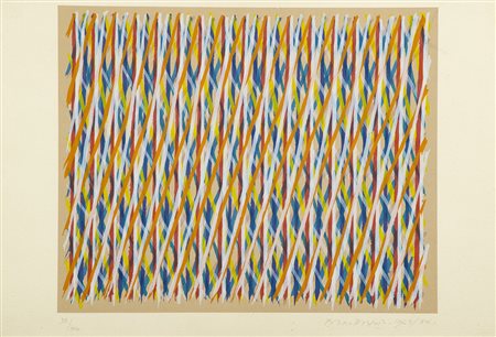 Piero Dorazio (Roma 1927 2005) Reticolo 1963/84, Acquatinta di cm. 29,5x36,5,...