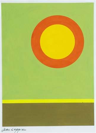 Jean Leppien (Lunebourg (D) 1910 Parigi 1991) Senza titolo , Tempera su...