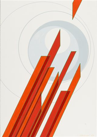 Luigi Veronesi (Milano 1908 1998) Senza titolo 1983, Tecnica mista su carta,...