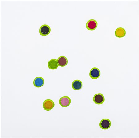 Massimo Kaufmann (Milano 1963 ) Stolen Raimbow (bianco) 2013, Tecnica mista...