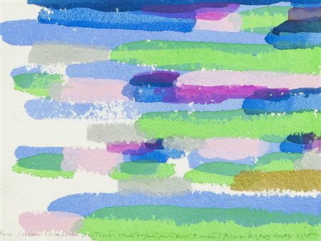 Piero Dorazio (Roma 1927 2005) Senza titolo 1996, Acquerello su carta a mano,...