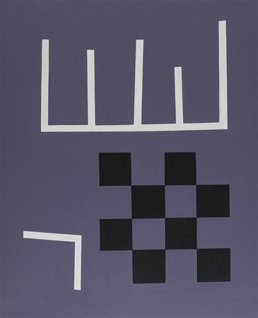 Jean Leppien (Lunebourg (D) 1910 Parigi 1991) JL 1986, Olio su tela, cm....