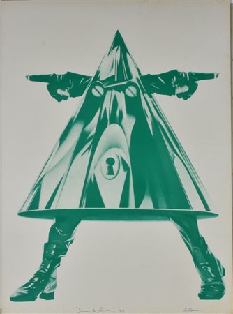 Umberto Mariani SERREZ LES FEMMES! litografia su carta, cm 70x50 sul fronte:...