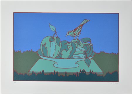 Francesco Casorati SENZA TITOLO serigrafia su carta, cm 50x70 esemplare P.A....