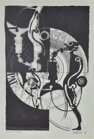 Valeriano Trubbiani Senza titolo litografia su carta, cm 70x50 esemplare...