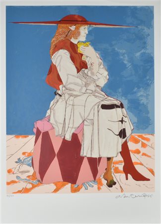 Arturo Carmassi SENZA TITOLO litografia su carta, cm 70x50 esemplare 76 su...