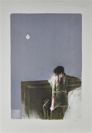 Giovanni Cappelli SENZA TITOLO litografia su carta, cm 71x50 esemplare 41 su...