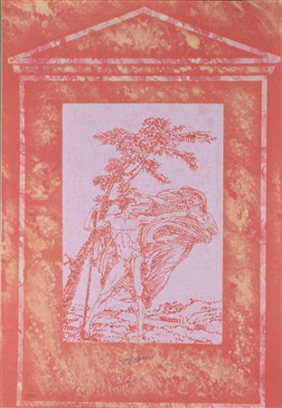 Fernando De Filippi SENZA TITOLO serigrafia su carta, cm 68x48 esemplare 24...