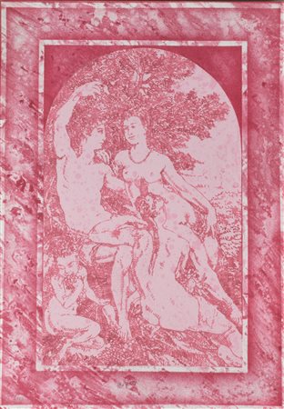 Fernando De Filippi SENZA TITOLO serigrafia su carta, cm 68x48 esemplare 3 su...