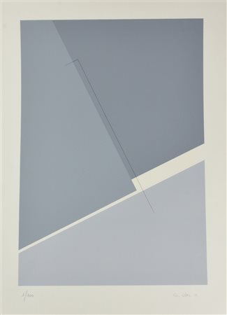 Pietro Coletta COMPOSIZIONE serigrafia, cm 70x50; es. 1/100 firmato, datato e...