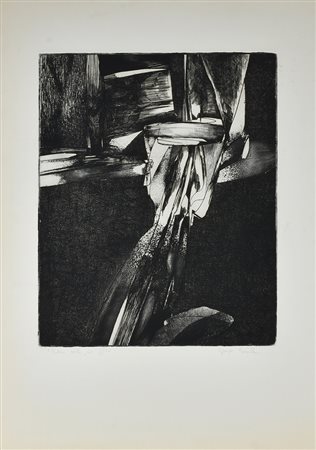 Giorgio Ramella NATURA MORTA incisione su carta, cm 70x50 (lastra cm 45x35)...