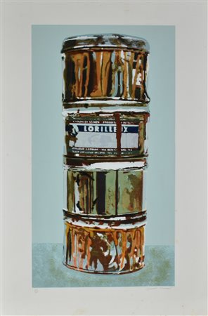 Piero Manai SENZA TITOLO litografia su carta, cm 97x66 esemplare 59 su 100...