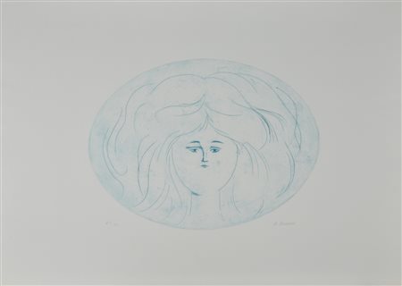 Antonio Bueno SENZA TITOLO incisione su carta, cm 70x50 (lastra cm 30x40)...