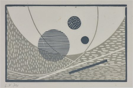 Luigi Veronesi SENZA TITOLO serigrafia, cm 16x21,5; es. senza indicazioni di...
