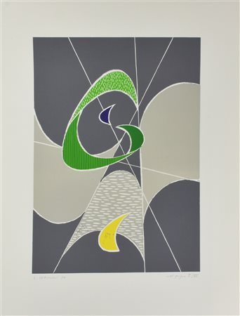 Luigi Veronesi NEL GRIGIO serigrafia, cm 70x50; II/XV firmato, titolato,...