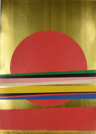 Roberto Crippa Senza titolo litografia su carta, cm 70x50 esemplare 52 su 60...