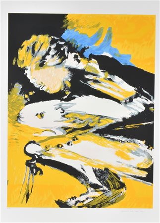 Remo Brindisi SENZA TITOLO litografia su carta, cm 70x50 esemplare P.A sul...