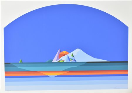 Keizo Morishita SENZA TITOLO serigrafia su carta, cm 50x70 esemplare 97 su...