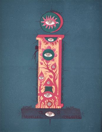 Guy Harloff I ROUGE litografia su carta, cm 63x48 esemplare 52 di 99 sul...