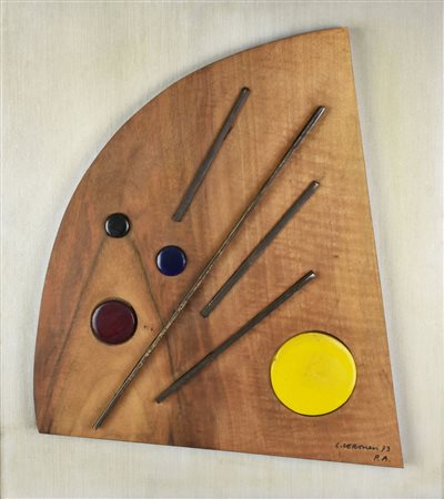 Luigi Veronesi STRUTTURA 1 tecnica mista su legno, 41,5x31; es. p.a/9 firmato...