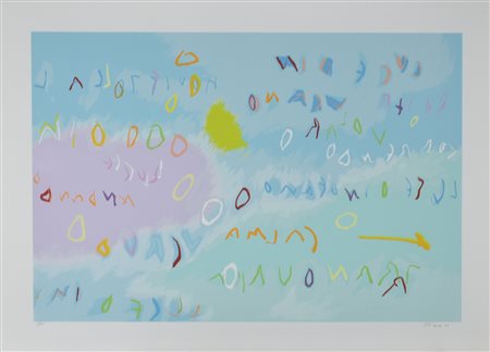 Renzo Nucara SENZA TITOLO litografia su carta, cm 50x70 esemplare 32 su 125...