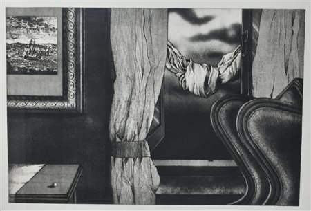 Marjan Kravos SENZA TITOLO incisione su carta su carta, cm 70x100 (lastra cm...