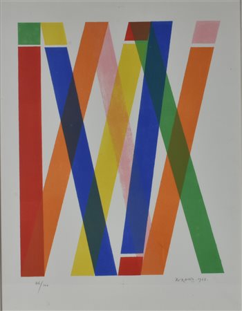 Piero Dorazio Senza titolo serigrafia su carta, cm 60x45 esemplare 46 di 100...