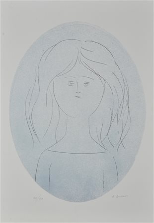 Antonio Bueno SENZA TITOLO incisione su carta, cm 50x35 (lastra cm 40x30)...