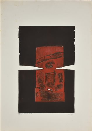 Hozo Dzevad VELIXA acquatinta su carta, cm 75x52,5 (lastra cm 49,5x32)...