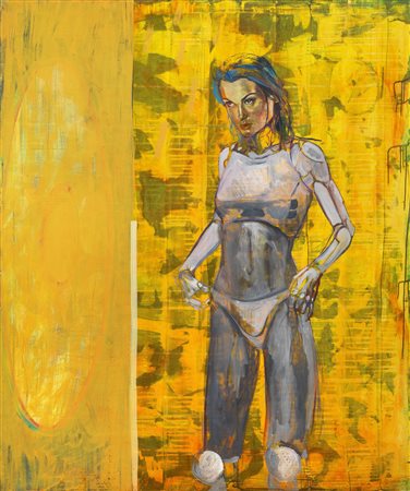 Dormice POLIGON III olio su tela, cm 180x150 sul retro: firma, titolo e data...