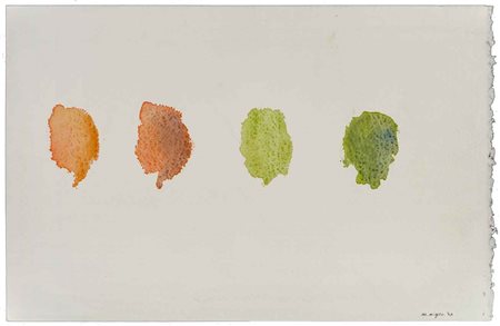 MARIO NIGRO (1917 - 1992) Senza titolo 1987 Acquarello su carta 30 x 46 cm...