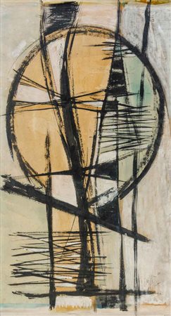 ROBERTO CRIPPA (1921 - 1972) Senza titolo 1960 Tecnica mista su cartoncino 70...