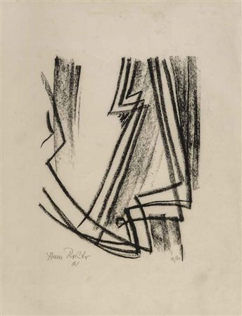 HANS RICHTER (1888 - 1976) Senza titolo 1961 Litografia su carta Fabriano,...
