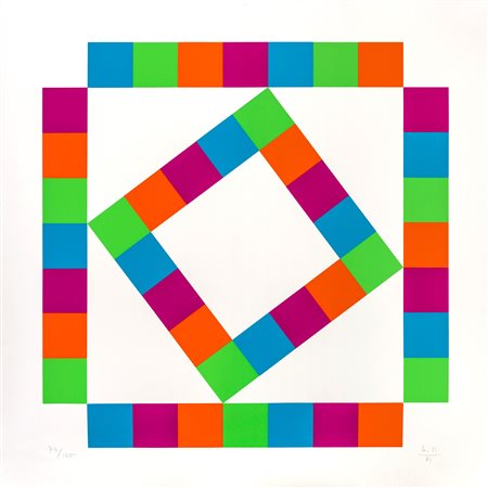 MAX BILL (1908 - 1994) Composizione 1981 Litografia, es. 72/125, Edizioni...