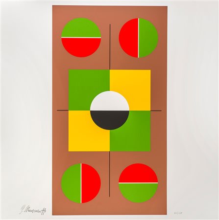 PAVEL ANDREEVICH MANSUROV (1896 - 1983) Composizione Litografia, es. 72/125,...