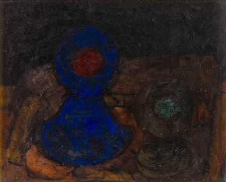 CLAUDIO COSTA (1942 - 1995) Senza titolo 1966 Olio su tela 50 x 60 cm Firmato...