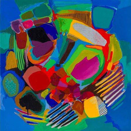 ETTORE FALCHI (1913 - 1997) Senza titolo 1971 Acrilico su tavola 70 x 70 cm...