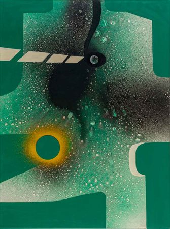 ALVARO MONNINI (1922 - 1987) Una strada 1972 Olio su tela 80 x 60 cm Firmato...