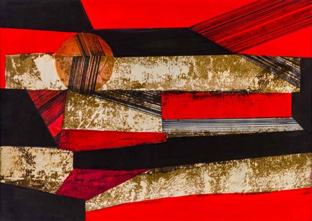 ALVARO MONNINI (1922 - 1987) Senza titolo 1975 Tecnica mista su carta 50 x 70...