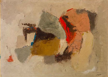 SILVIO PASOTTI (1934) Senza titolo Olio su tela 50 x 70 cm Firmato in basso a...