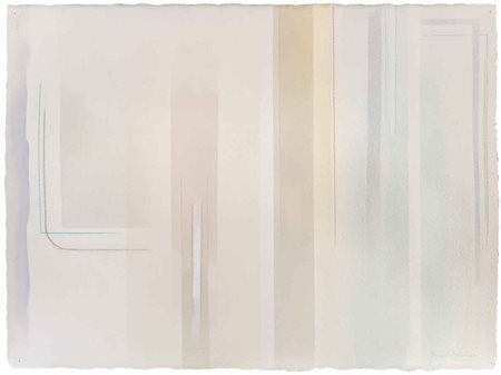 RICCARDO GUARNERI (1933) In verticale 2015 Tecnica mista, matita e acquarello...