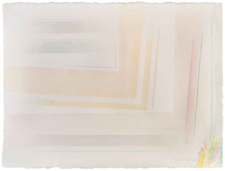 RICCARDO GUARNERI (1933) Angolare calmo 2017 Tecnica mista, matita e...