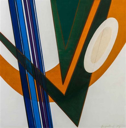 SILVANO BOZZOLINI (1911 - 1998) Contraste dynamique 1972 Tecnica mista su...