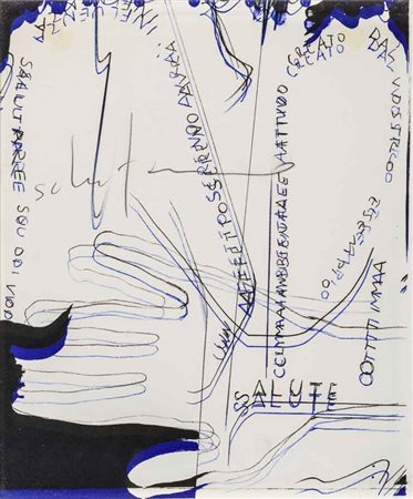 MARIO SCHIFANO (1934 - 1998) Senza titolo 1966 Acquaforte, es. non numerato...