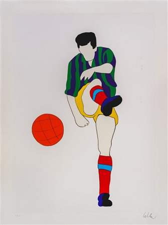MARCO LODOLA (1955) Calciatore Serigrafia, es. p.d.a., Edizioni Seri Arte,...